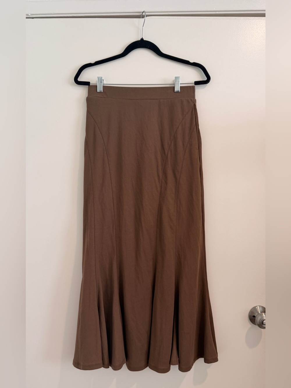 OGL Maxi Skirt Brown Long Mermaid Skirt Linen Activewear Small NWT